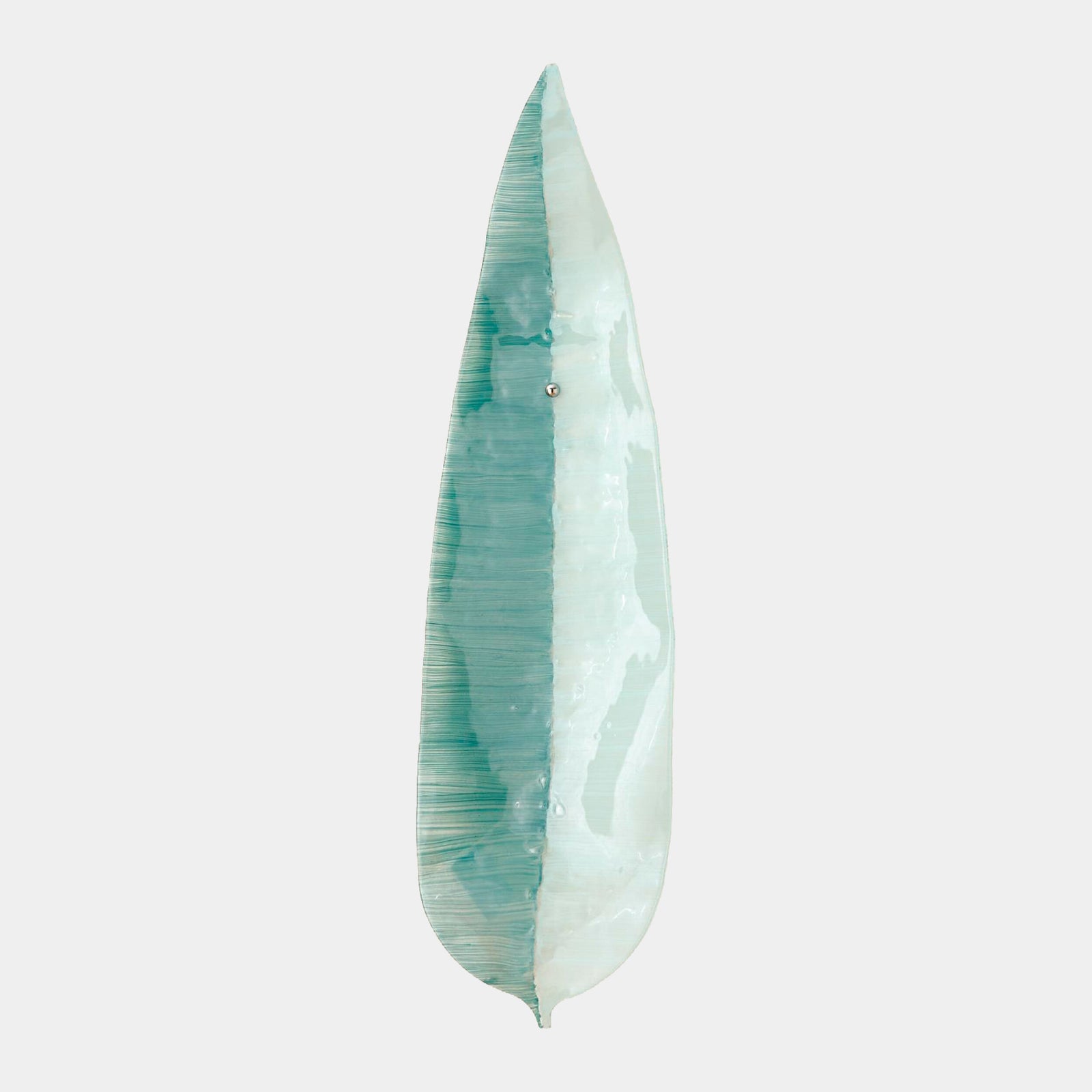 Panra Glass Wall Leaf-Blue/White