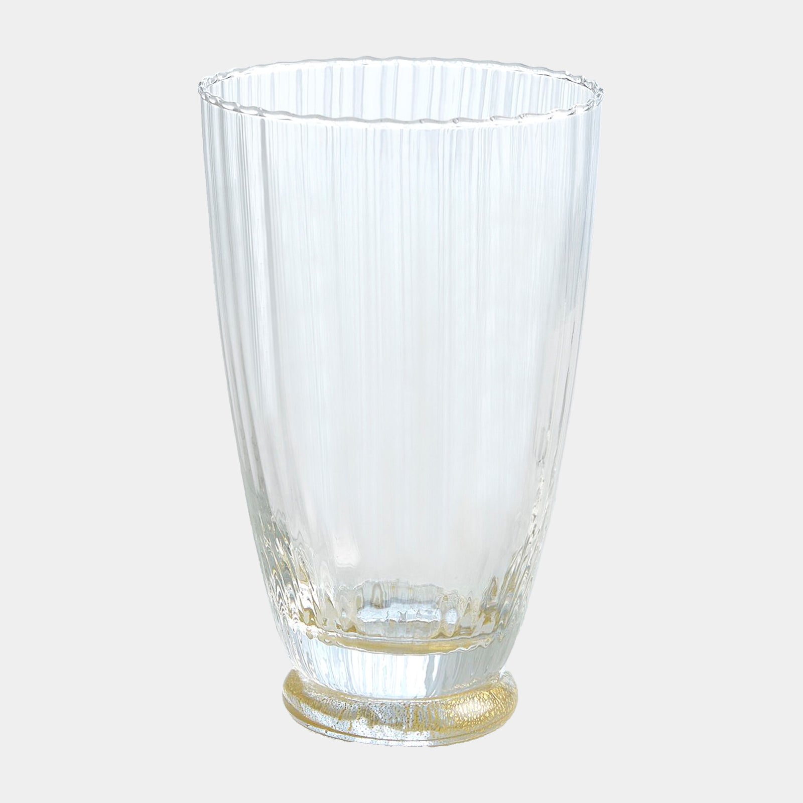 Footed Water Glass-Gold