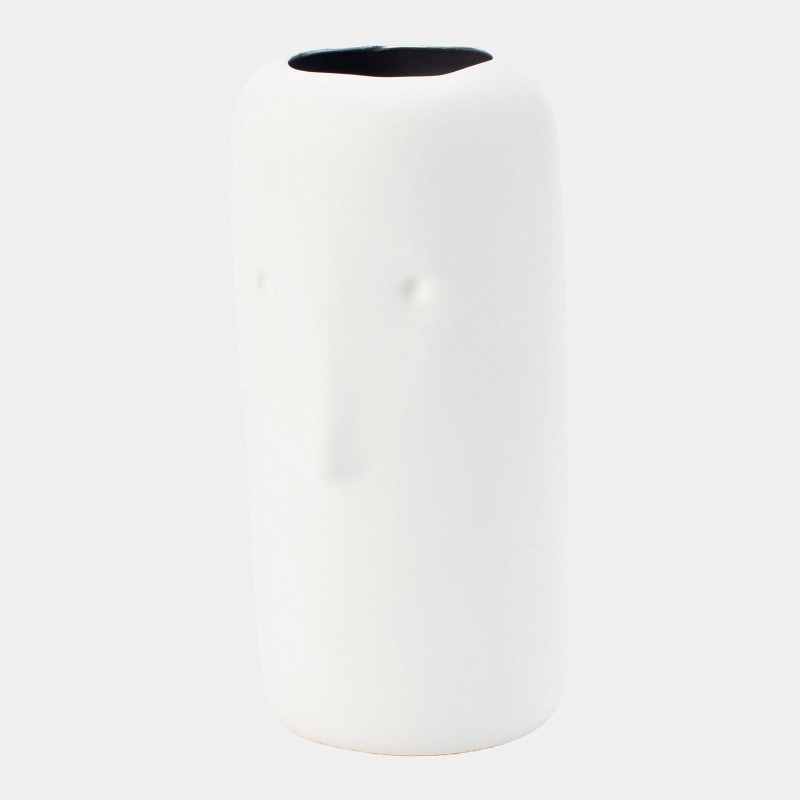 Impressionistic Face Umbrella Stand-White