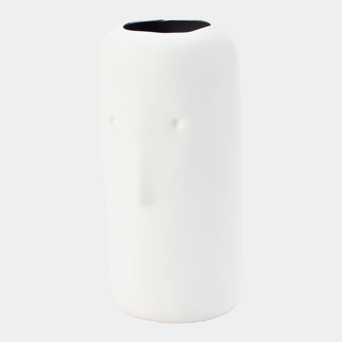 Impressionistic Face Umbrella Stand-White