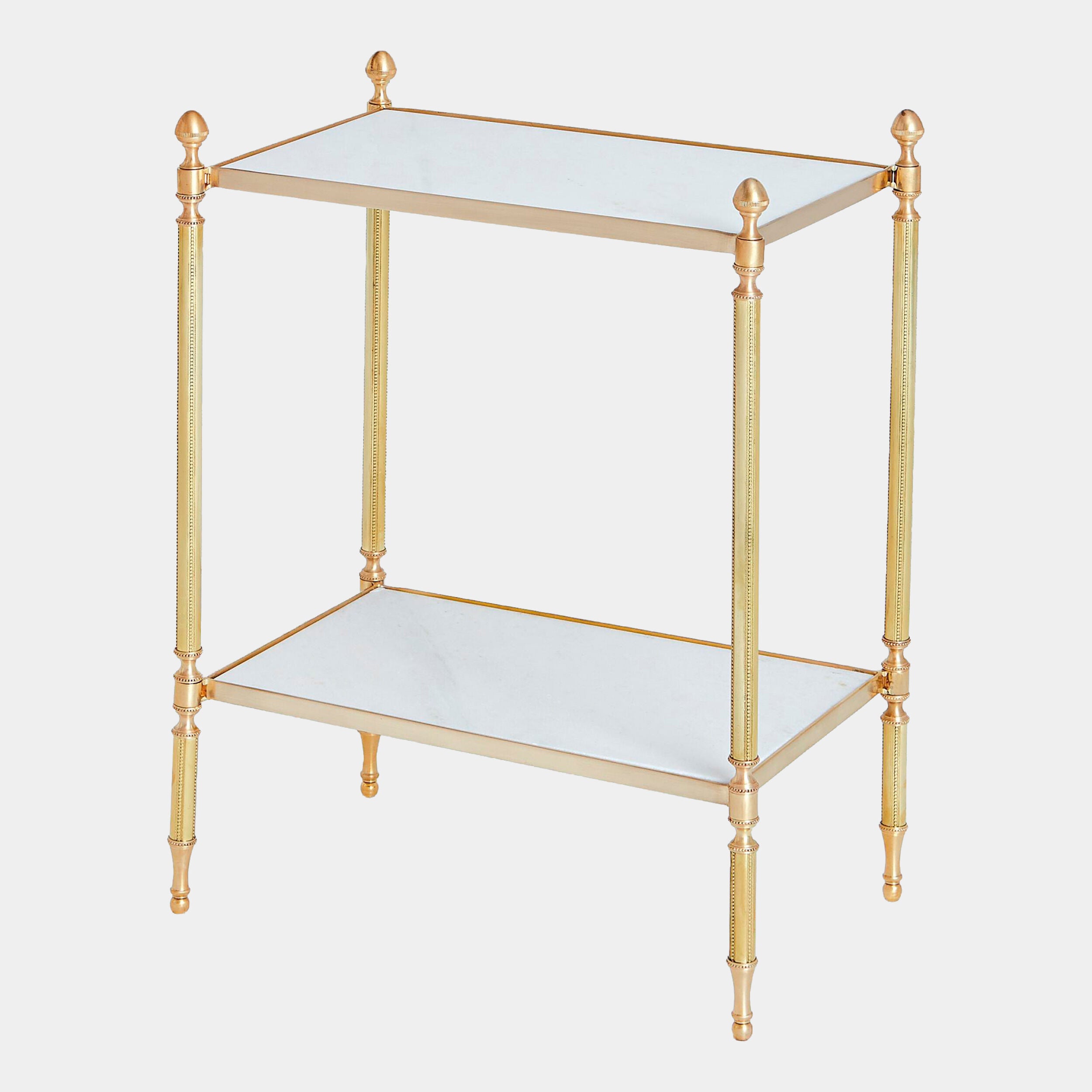 Acorn Side Table-Brass