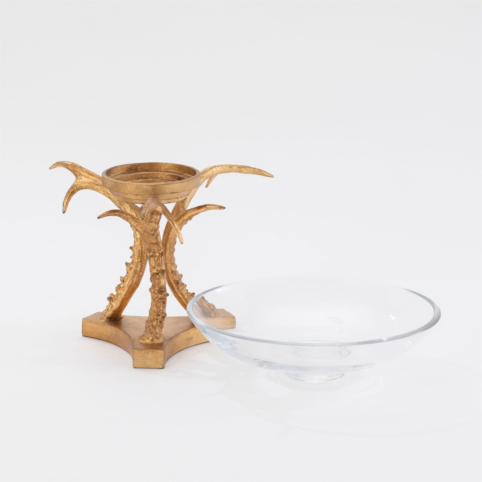 Corno Tripod Bowl Holder-Gold