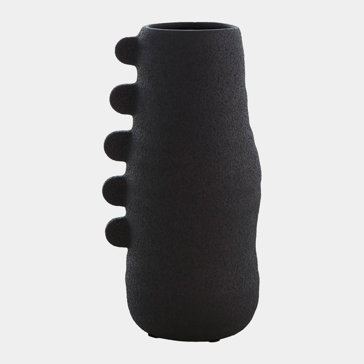 Primitive Porcelain Vase-Black
