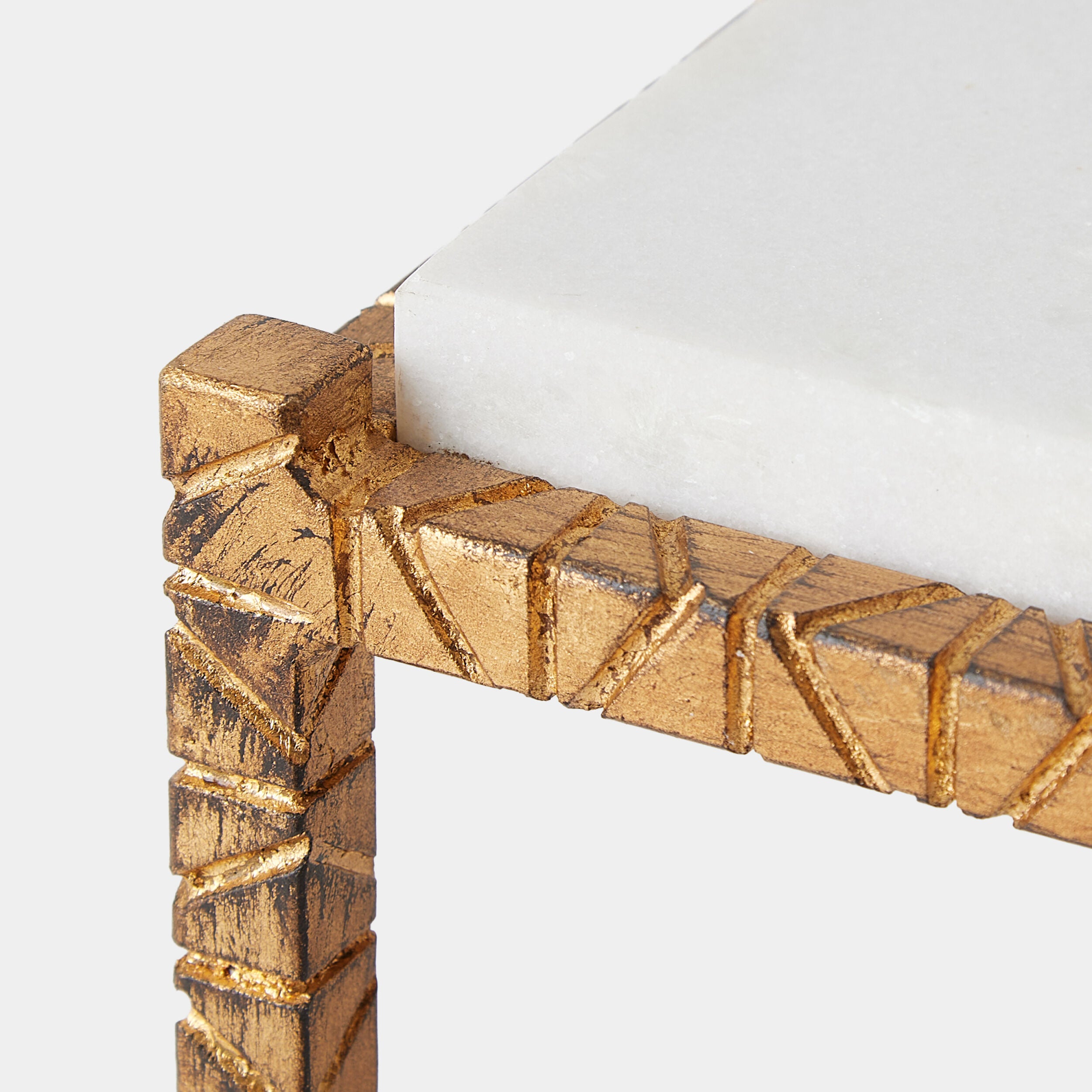 Shadrach Cut Iron Cocktail Table-Gold Leaf
