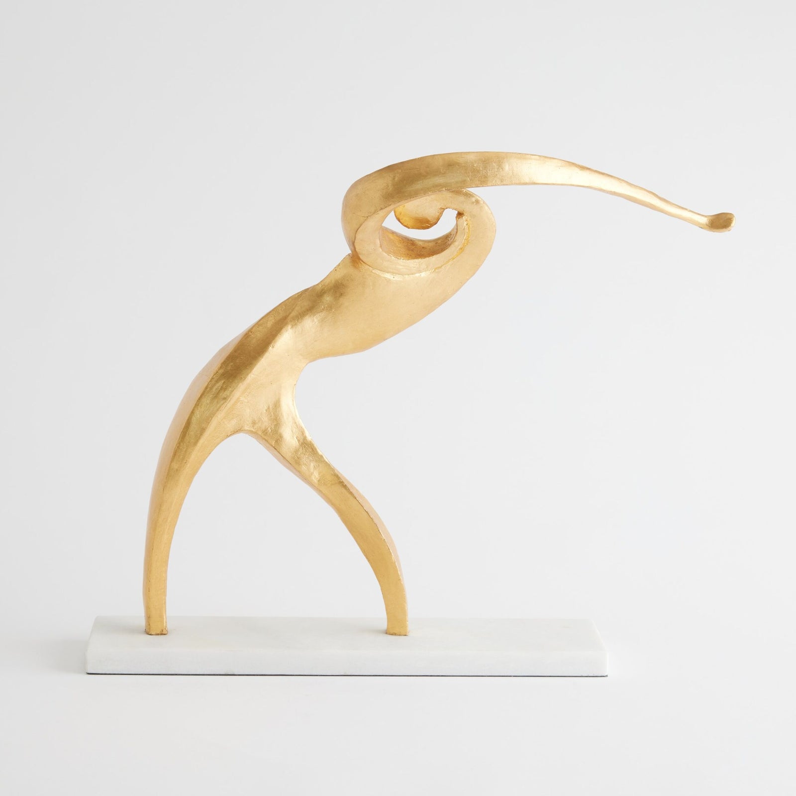 Backswing Abstract Sculpture-Gold Leaf