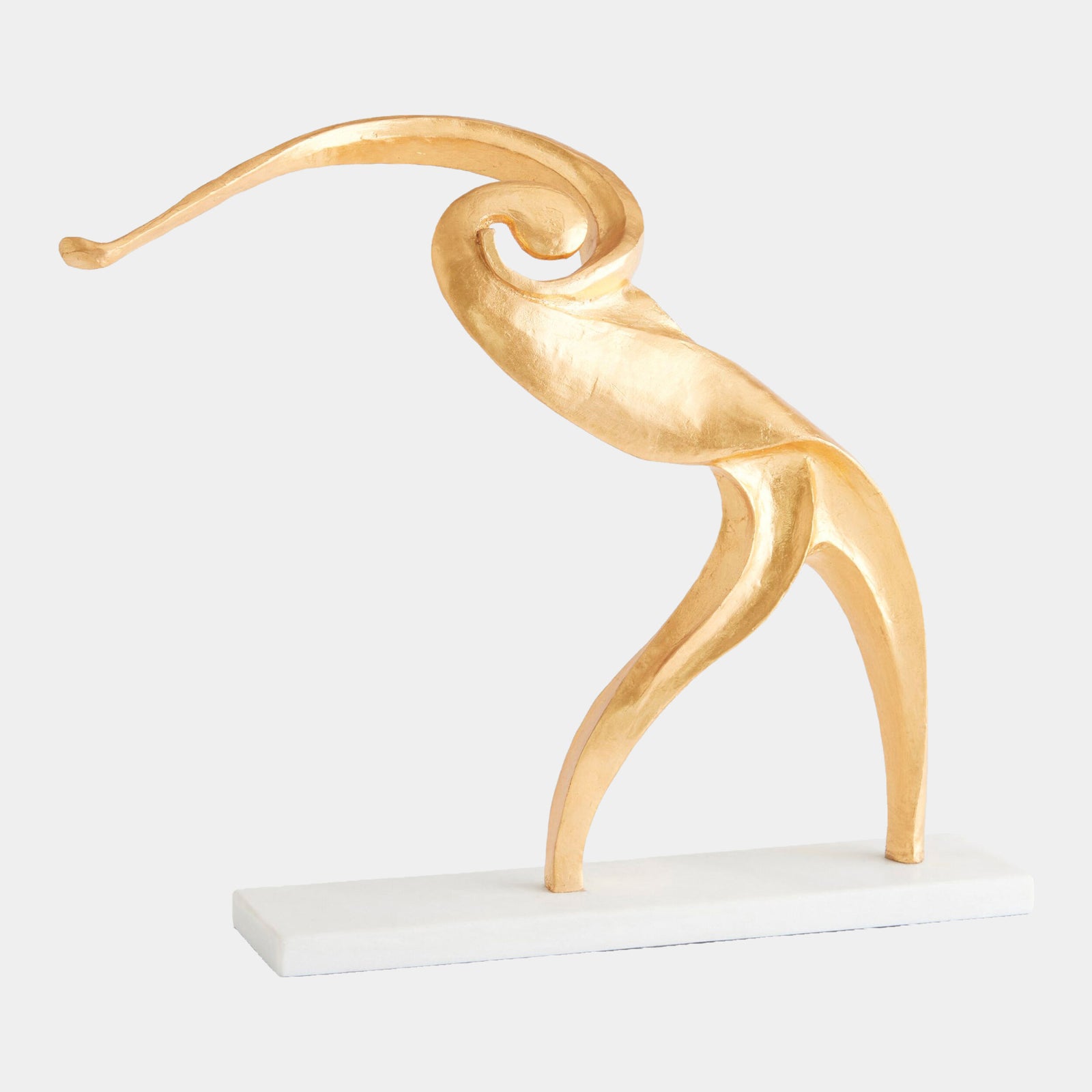 Backswing Abstract Sculpture-Gold Leaf