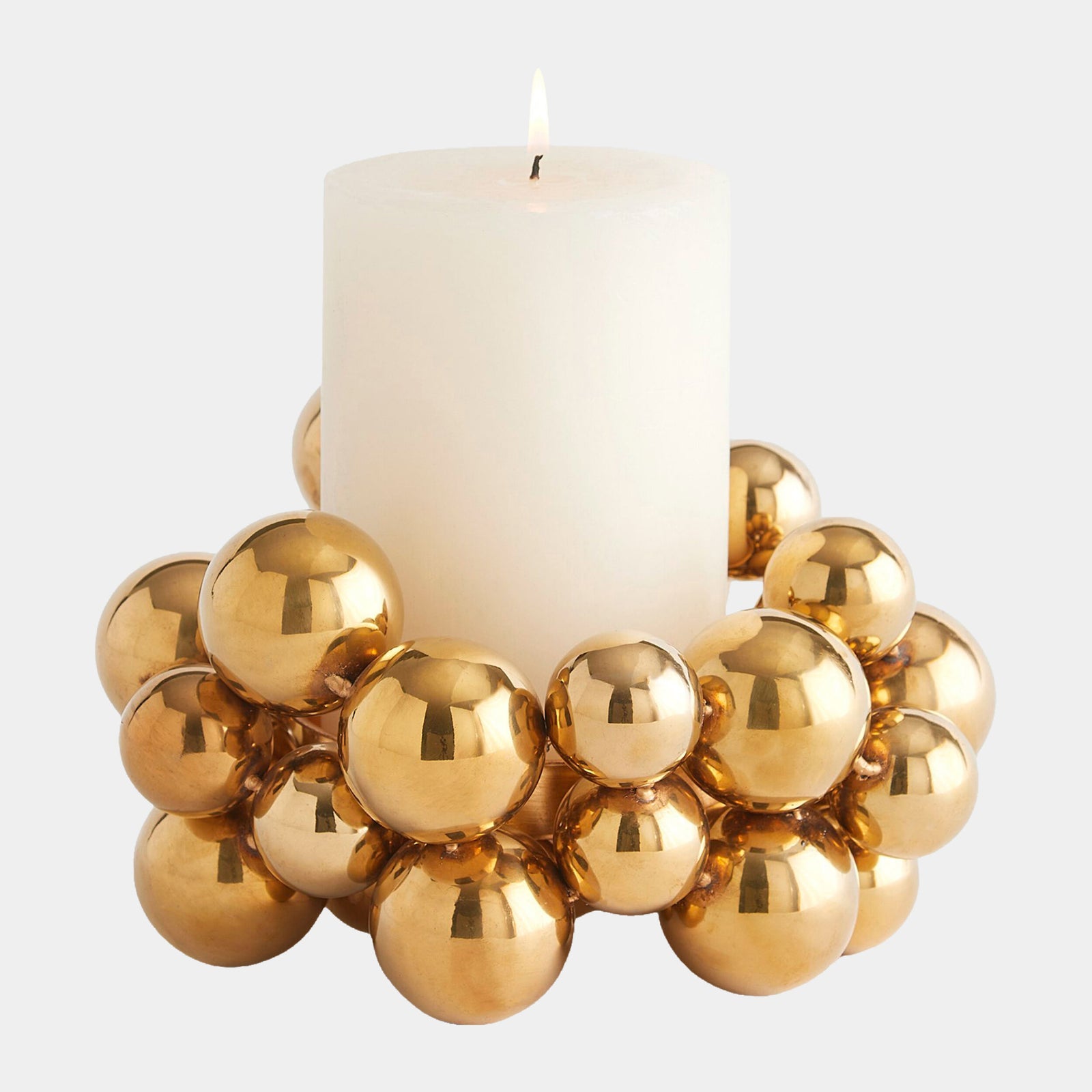 Chereen Candleholder-Brass