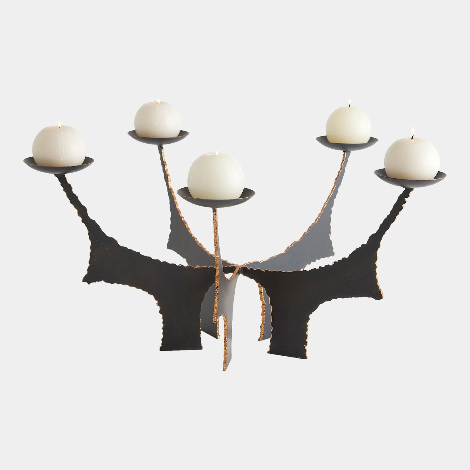 Brutalist C/H Holds 5 Candles-Bronze