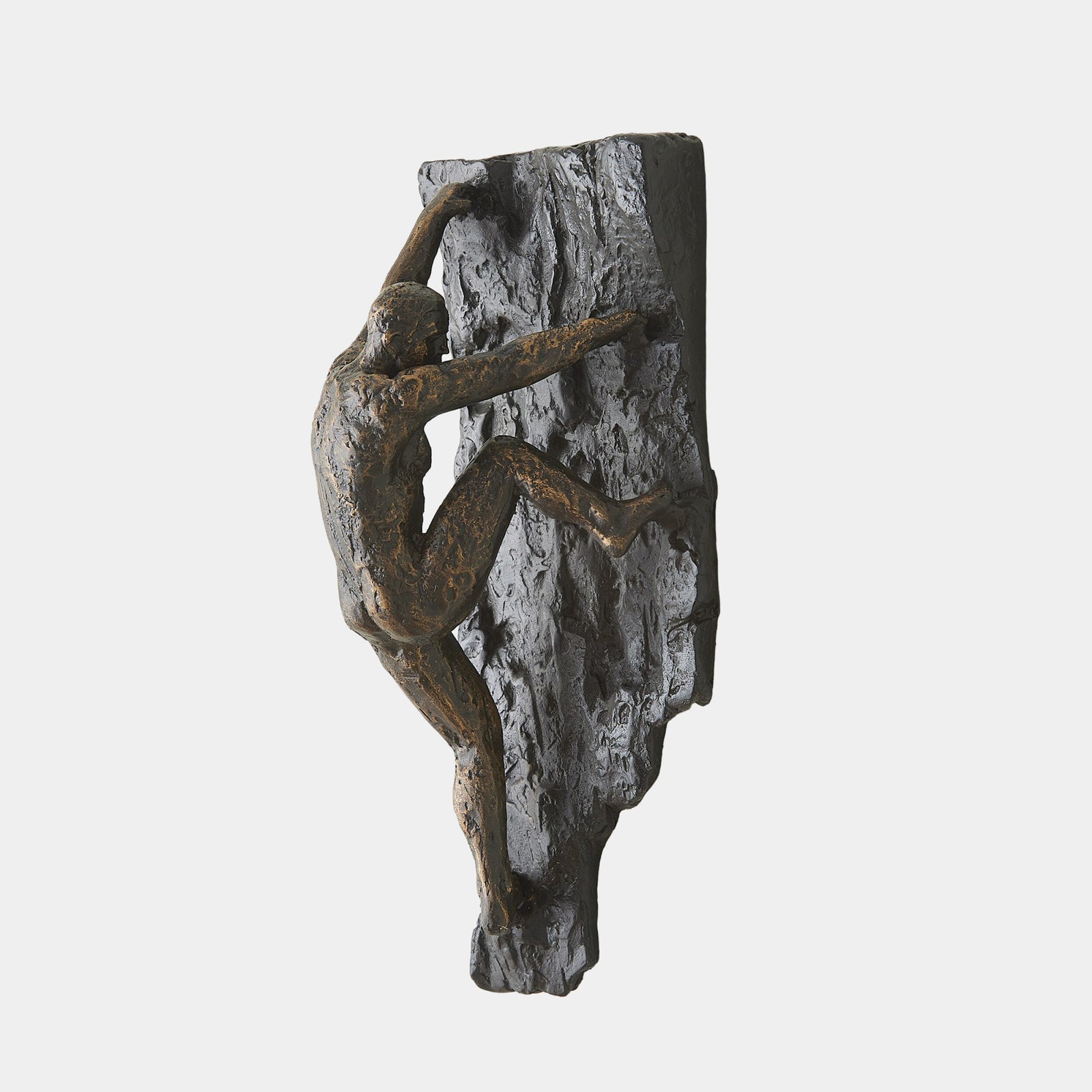 Free Climbing Man-Jug Hold