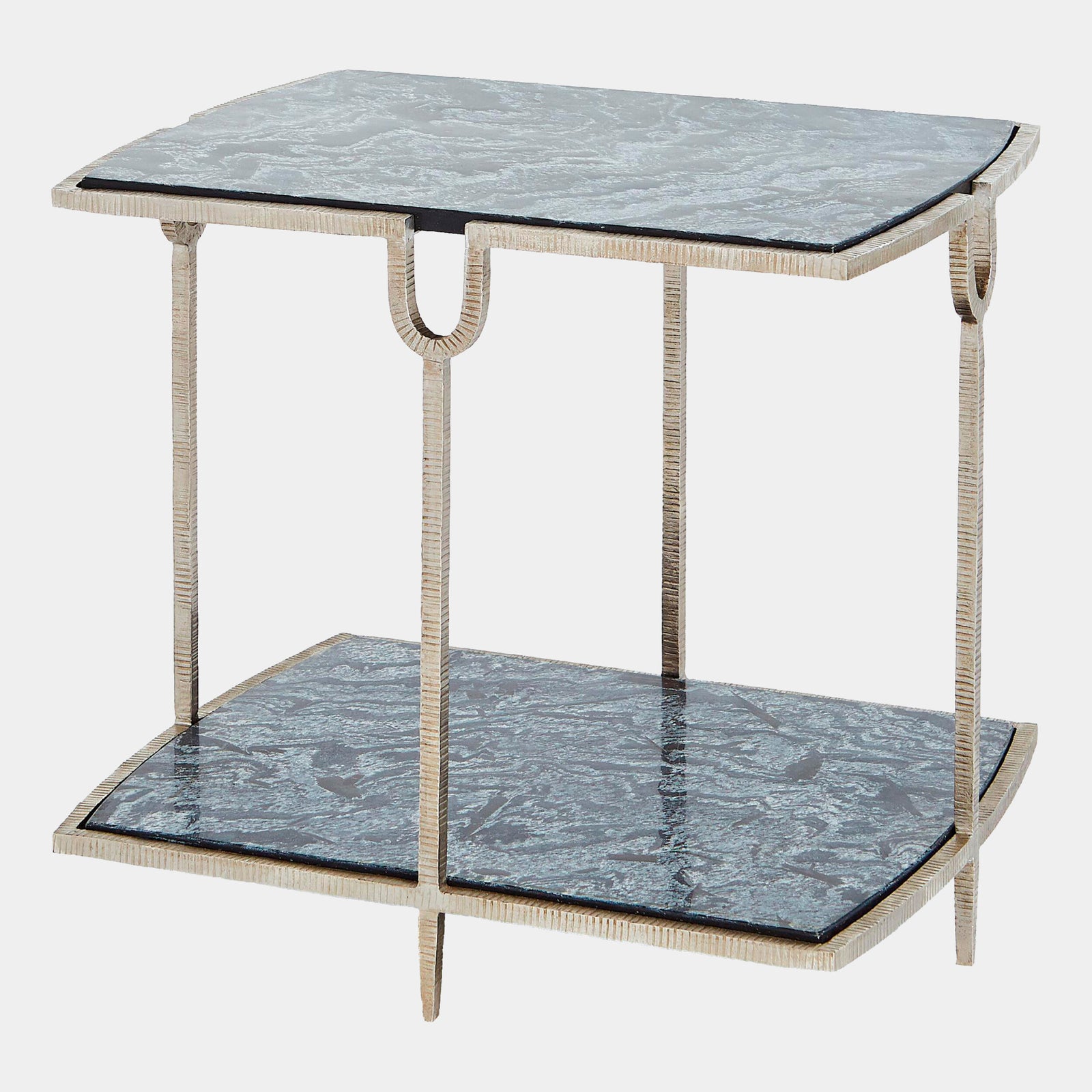 Usain Side Table-Silver