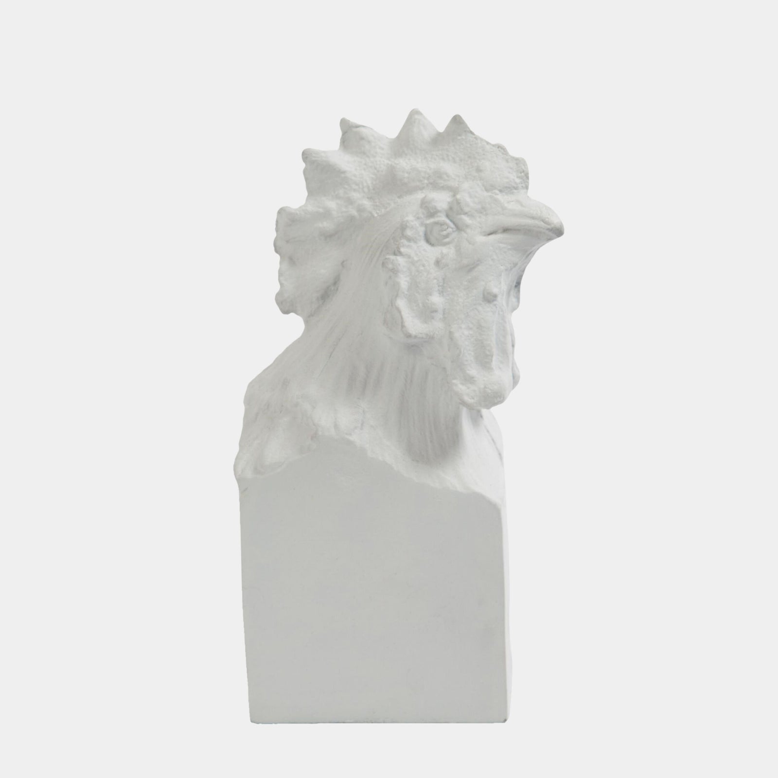 Rooster Head-Matte White