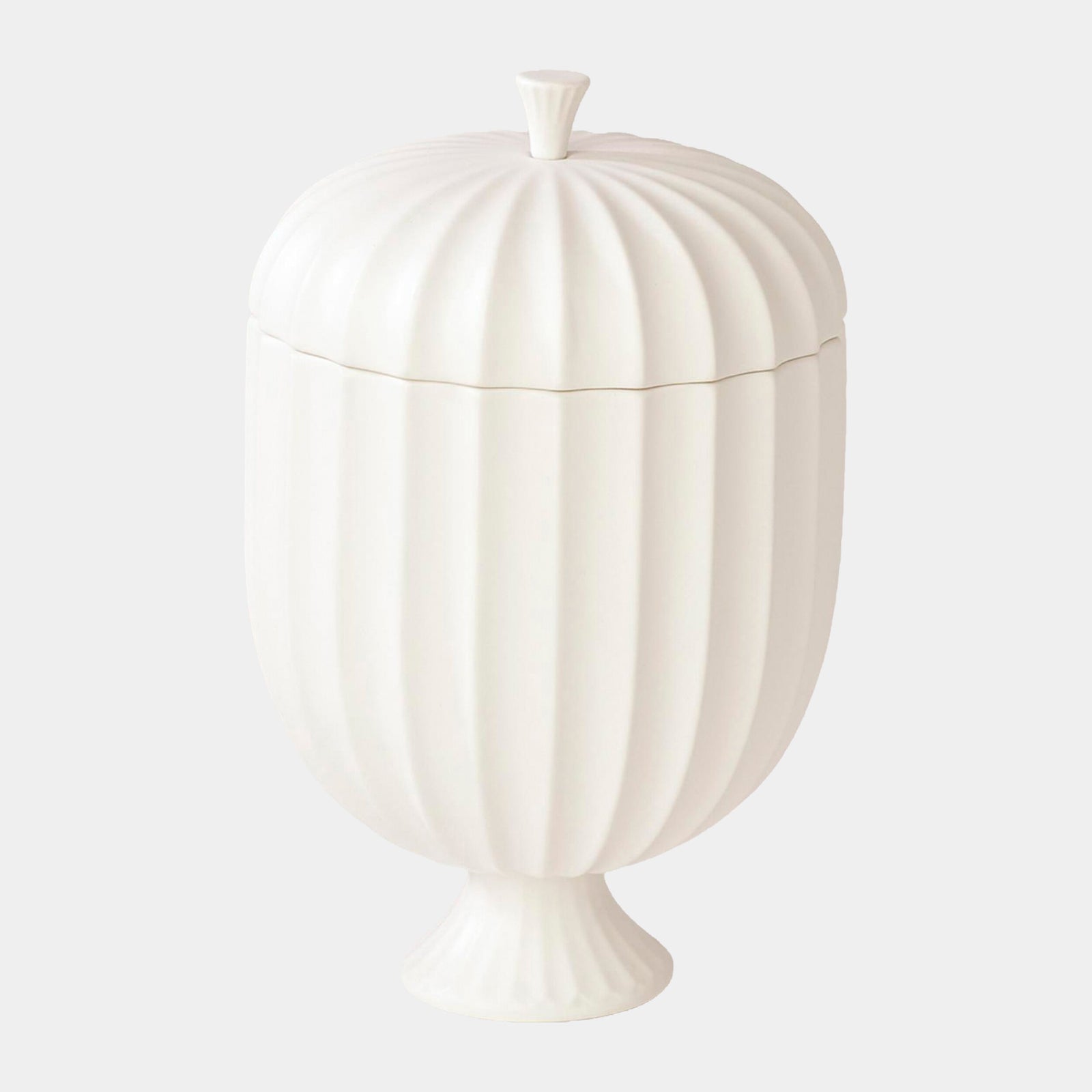 Cassian Flute Lidded Vessel-Tall