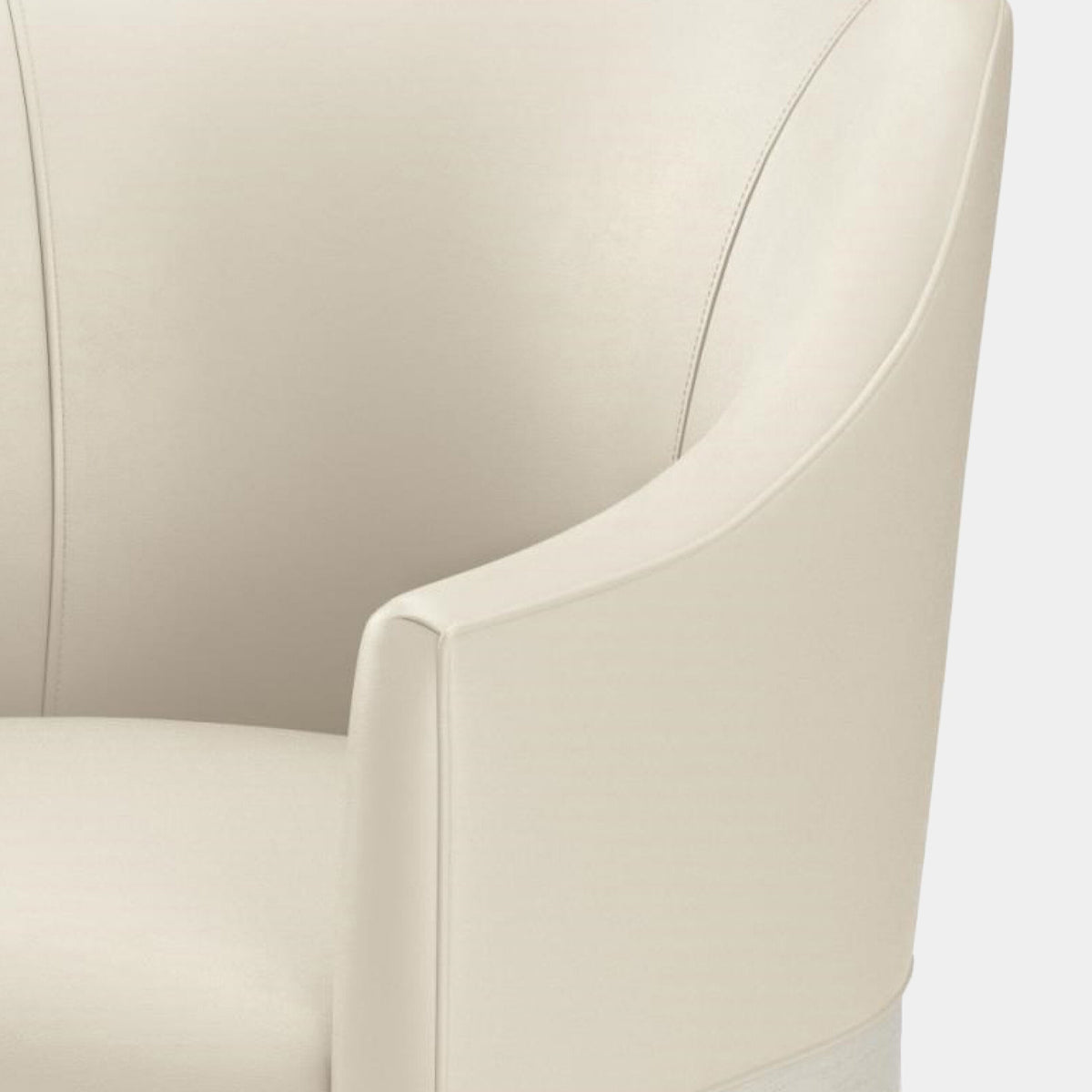 Grace Dining Chair-Antique White-Milk Leather