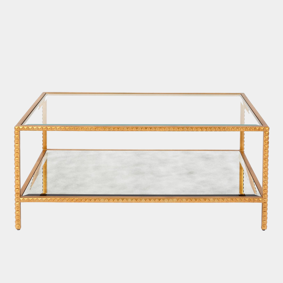 Stud Coffee Table-Gold Leaf