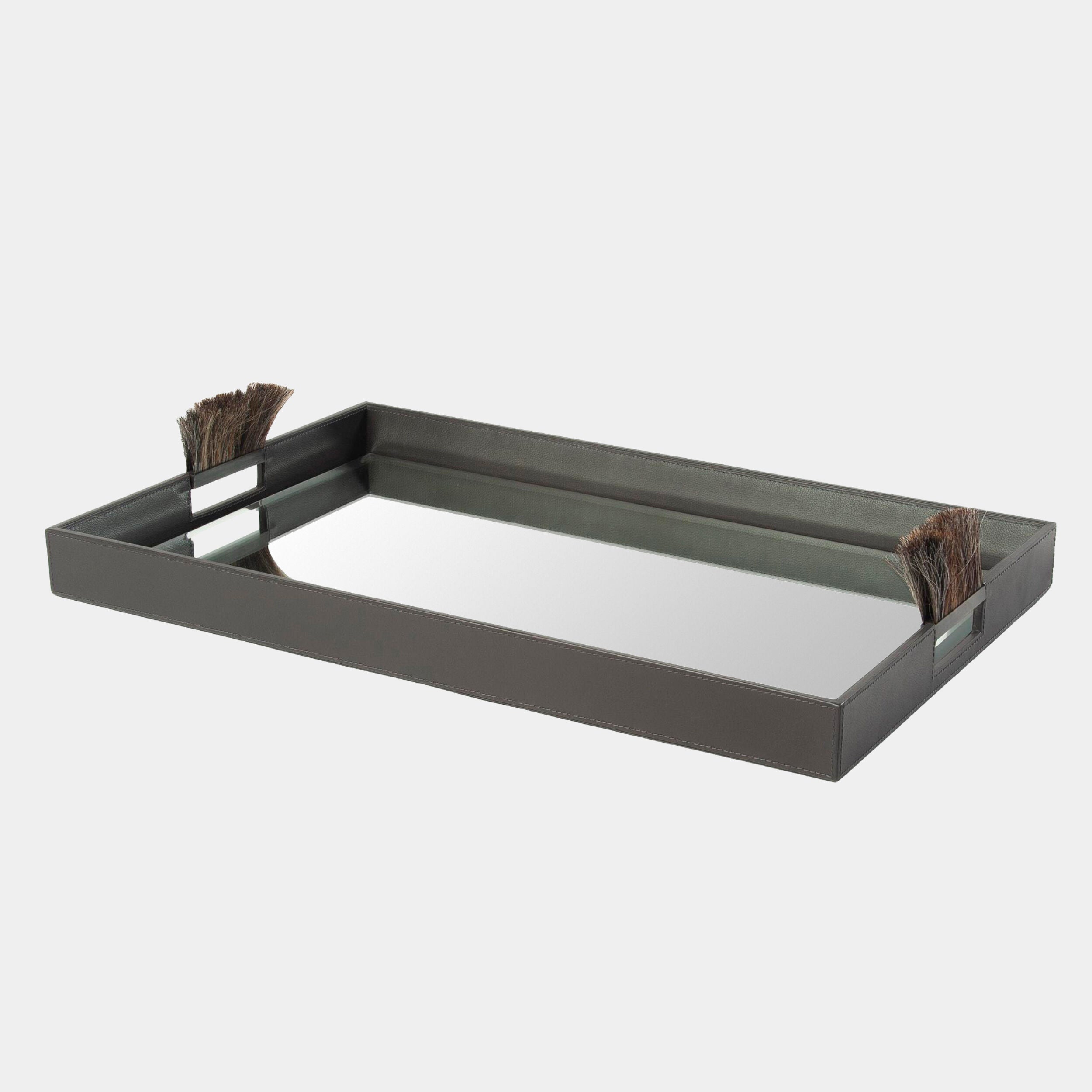 Harrington Tray-Graphite Leather