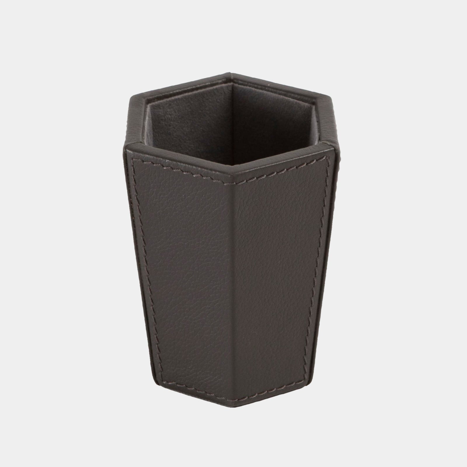 Tiffany Pencil Cup-Graphite Leather