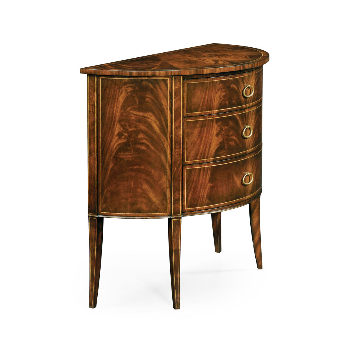 Biedermeier-mahogany demilune cabinet ( 494004-LAM )