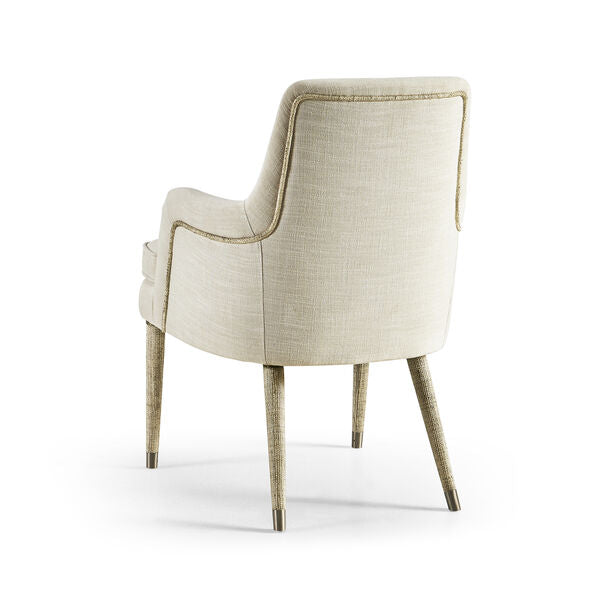 Shoal Linen & Grasscloth Host Chair