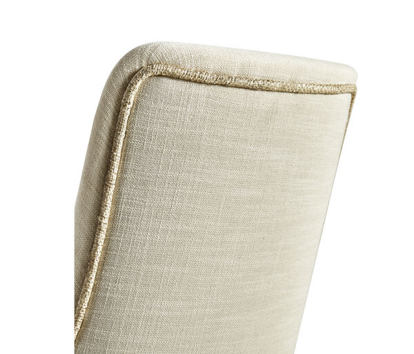 Shoal Linen & Grasscloth Host Chair