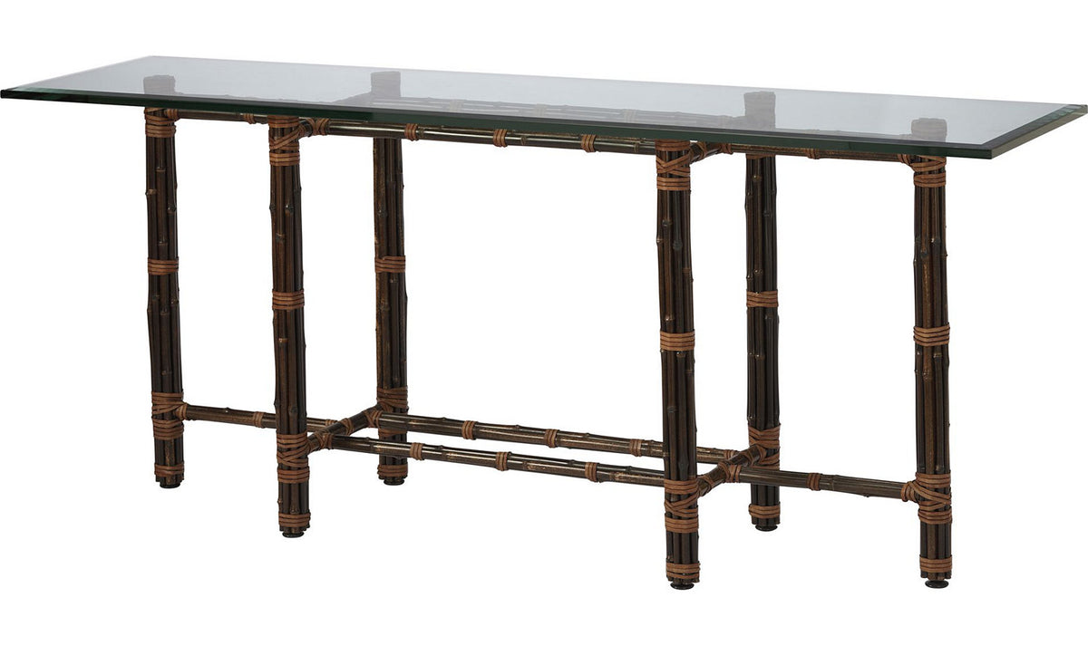 Console Table with Six Legs in Black Bamboo – Consoles by Baker Furniture | Sutter & Vale